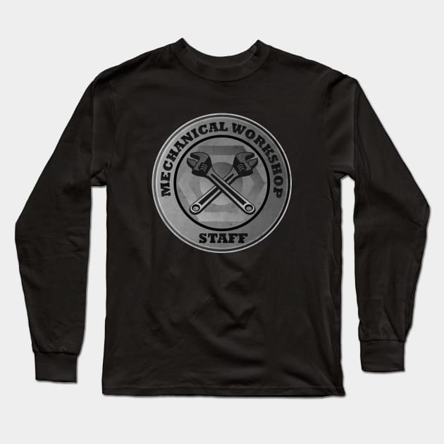 Mechanical Workshop Staff Long Sleeve T-Shirt by CTShirts